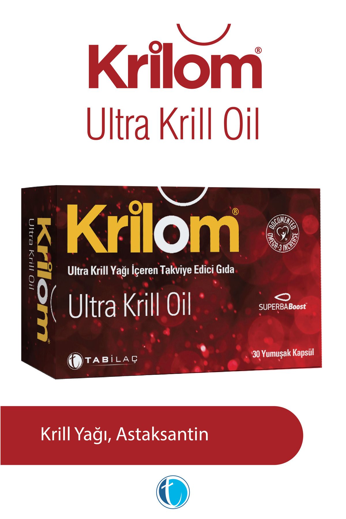 Ultra Krill Oil 30 Yumuşak Kapsül Krill Yağı Omega 3