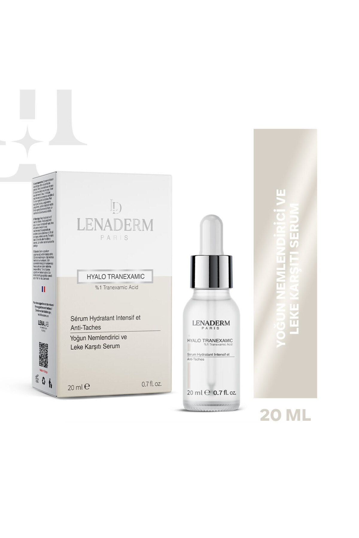 Lenaderm Hyalo Tranexamic Serum 20 ml – Lekelik Karşıtı & Aydınlatıcı Etki