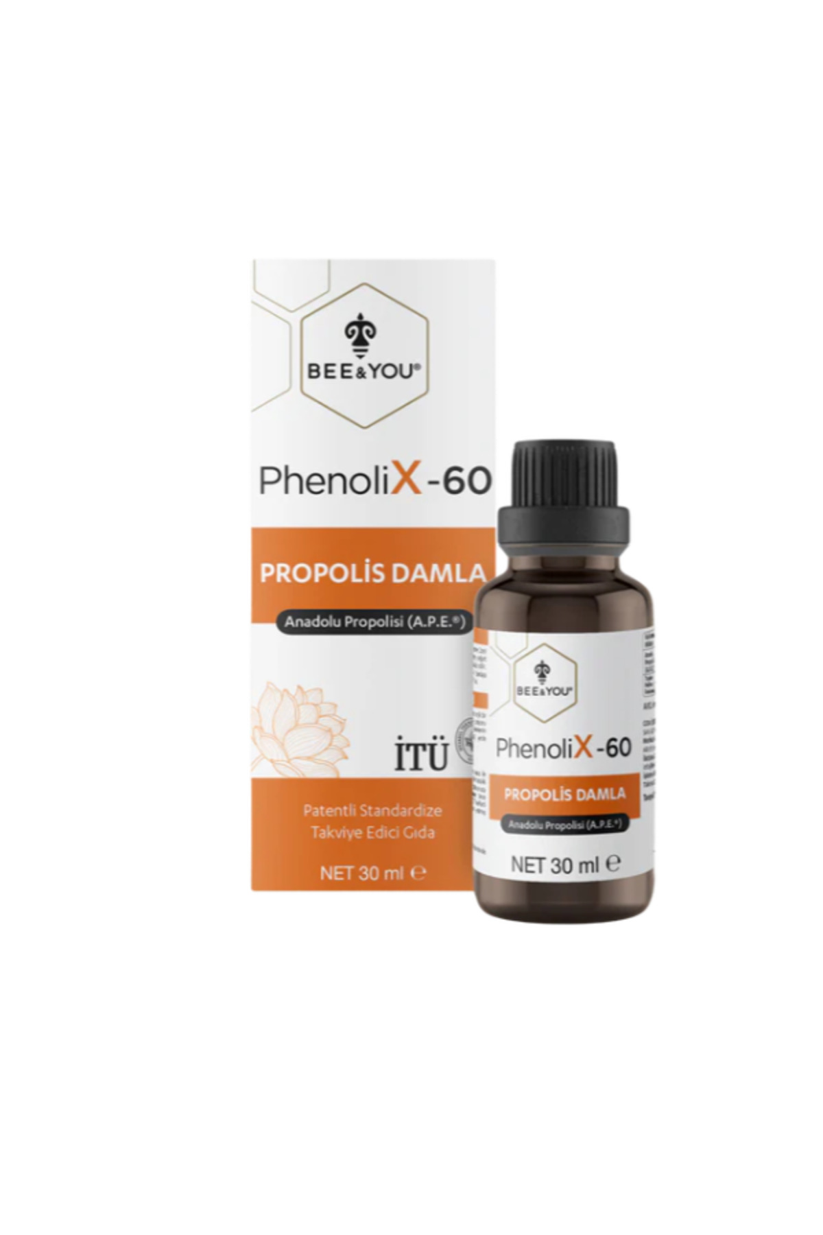 BEE & YOU PhenoliX-60 Propolis Damla 30 ml