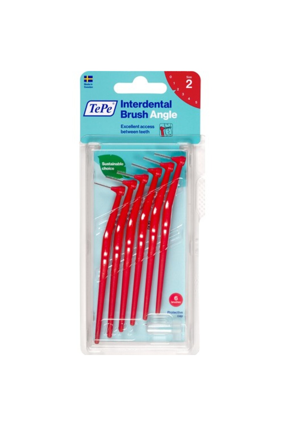 TePe Angle Arayüz Fırçası Kırmızı 0,5 mm 6 Adet