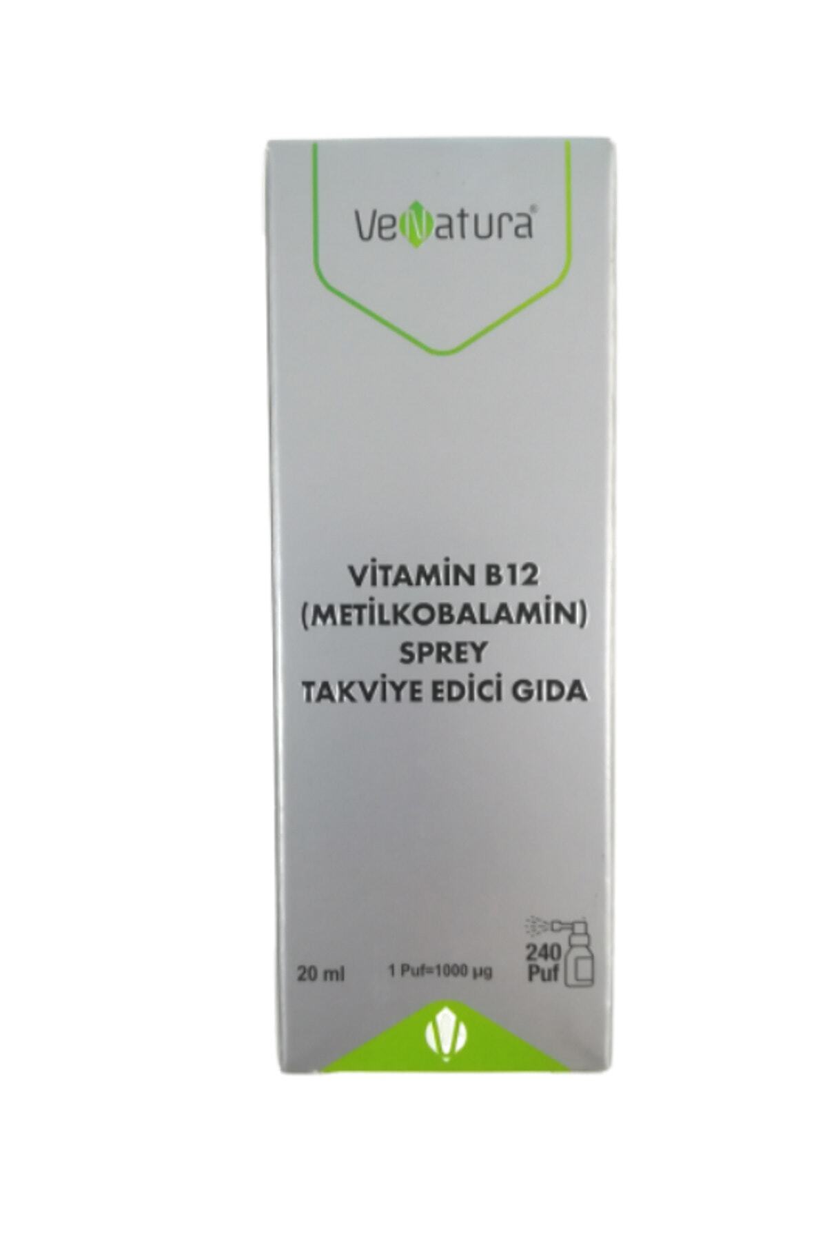 VeNatura Vitamin B12 Sprey 20 ml | Metilkobalamin Hızlı Emilim
