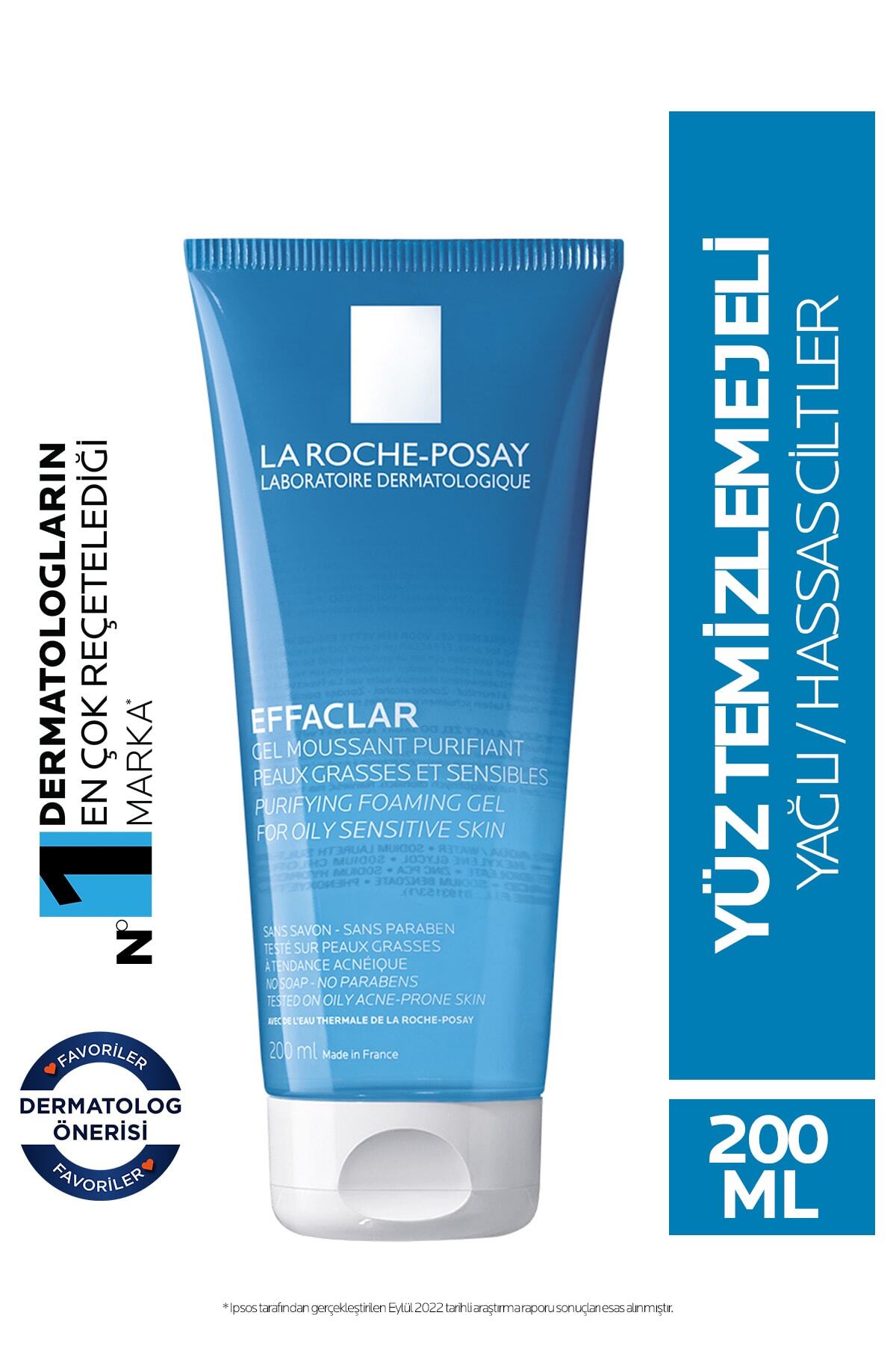 La Roche-Posay Effaclar Jel Yağlı ve Akneye Eğilimli Ciltler İçin Yüz Temizleme Jeli 200 ml