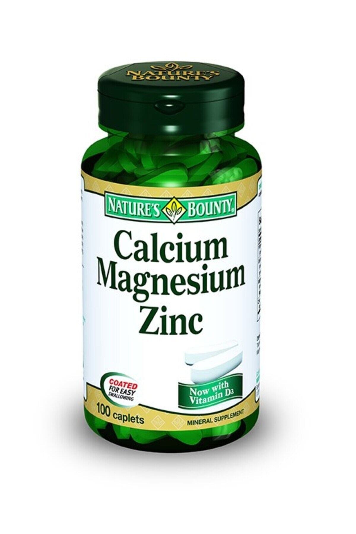 Natures Bounty Calcium Magnesium Zinc + D3 Takviye Edici Gıda 100 Kaplet
